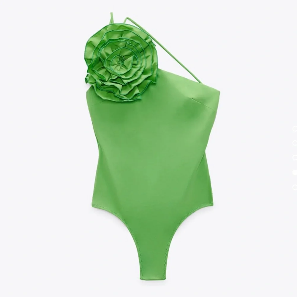 ZARA Floral Swimsuit Green - Picture 4 of 5